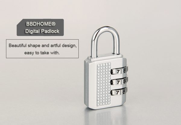 Hot Sale Black 3 digit security combination padlock safe password digital number luggage lock - Image 6