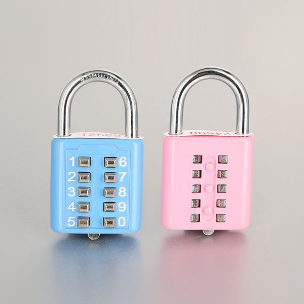 HC04 Six-Key Combination Password Padlock for the Blind Lettering Padlock for Outdoor