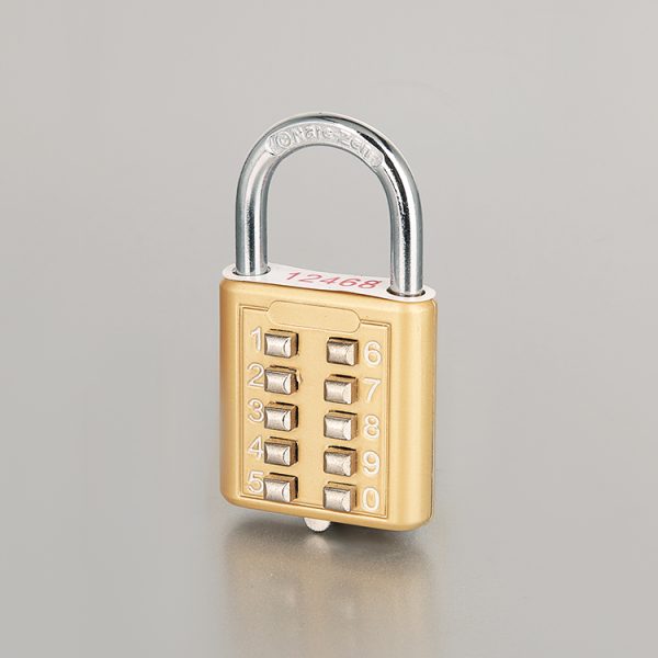HC04 Six-Key Combination Password Padlock for the Blind Lettering Padlock for Outdoor - Image 2