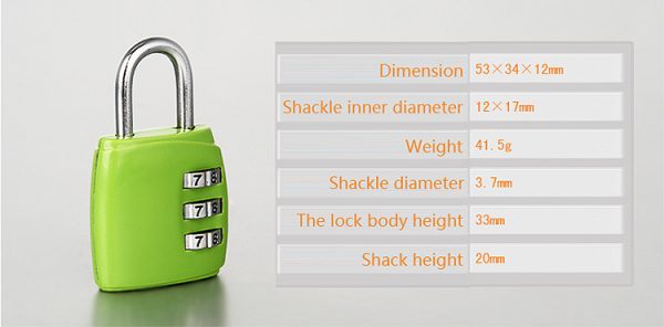 hot selling GYM Locks 4 digit password combination padlock - Image 6