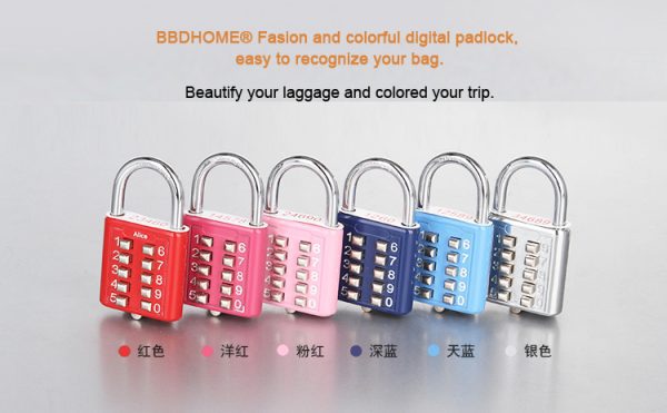 HC04 Six-Key Combination Password Padlock for the Blind Lettering Padlock for Outdoor - Image 4
