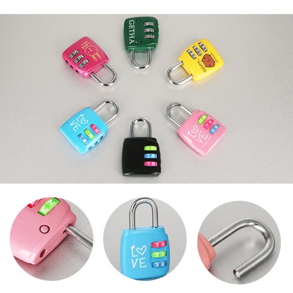 hot selling GYM Locks 4 digit password combination padlock - Image 3