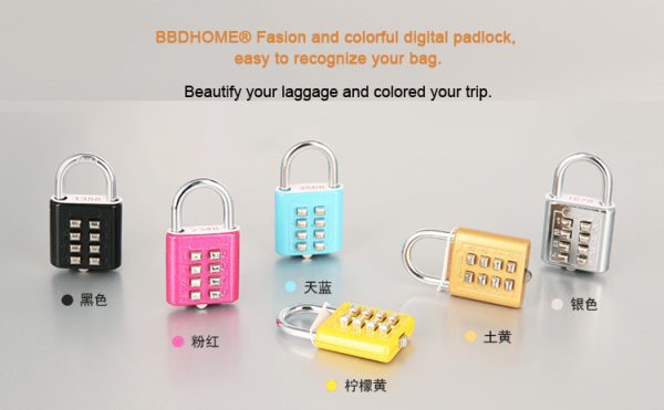 HC03 Top Selling Hotel Home Password Key Safe Combination Padlock - Image 5