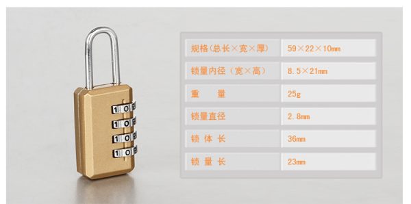Mini password Code keyless hanger blister packing color candado resettable Combination locks safety Padlock - Image 6