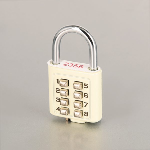 HC06 Electroplating Eight-digit Button Zinc Alloy Password Lock Blind Password Lock