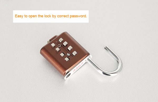HC06 Electroplating Eight-digit Button Zinc Alloy Password Lock Blind Password Lock - Image 6
