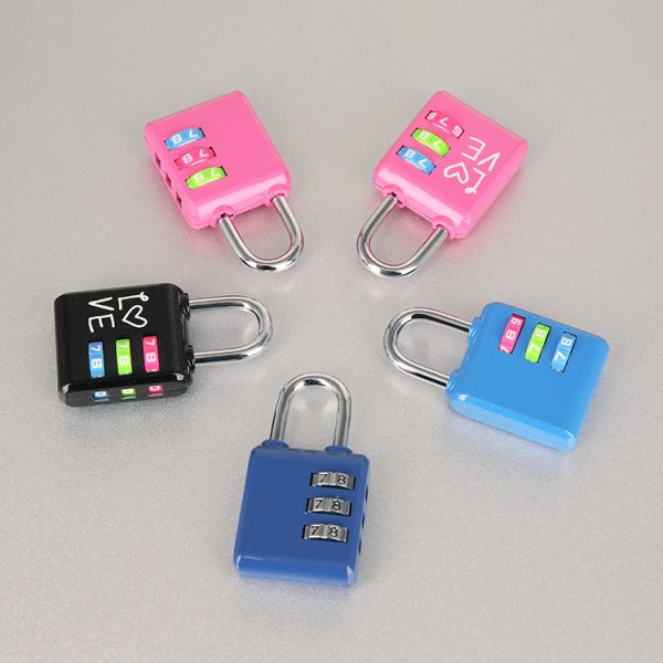 Mini Padlock Travel Suitcase Luggage Security Password Lock 3 Digit Combination Lock - Image 3