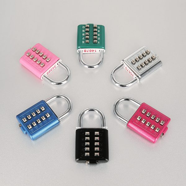 Keypad Number GYM Sport Stationery Small Safety 10 Button blind keypadlock Combination Padlock candado digital - Image 3