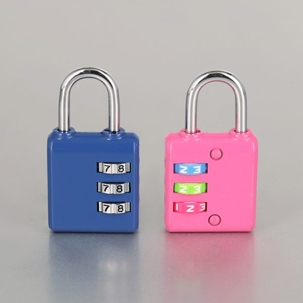 Mini Padlock Travel Suitcase Luggage Security Password Lock 3 Digit Combination Lock - Image 2
