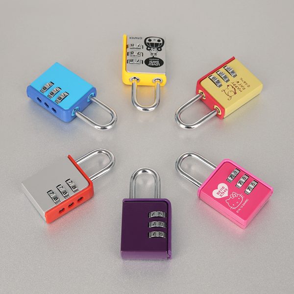 Password lock padlock backpack anti-theft lock password lock student stationery box password padlock - Image 3