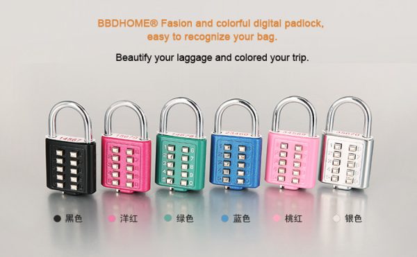 Keypad Number GYM Sport Stationery Small Safety 10 Button blind keypadlock Combination Padlock candado digital - Image 5