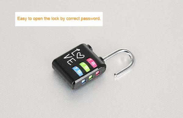 Mini Padlock Travel Suitcase Luggage Security Password Lock 3 Digit Combination Lock - Image 6
