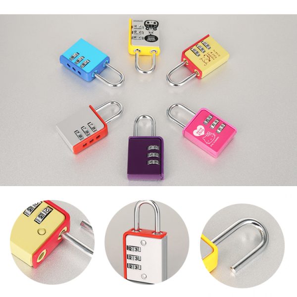 Password lock padlock backpack anti-theft lock password lock student stationery box password padlock - Image 4