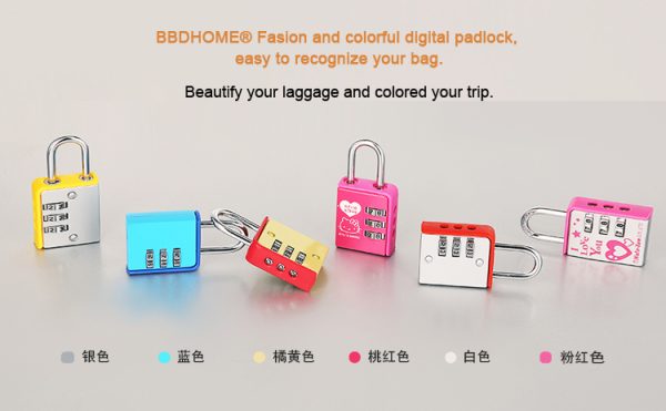 Password lock padlock backpack anti-theft lock password lock student stationery box password padlock - Image 5