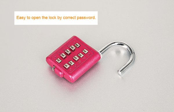Keypad Number GYM Sport Stationery Small Safety 10 Button blind keypadlock Combination Padlock candado digital - Image 6