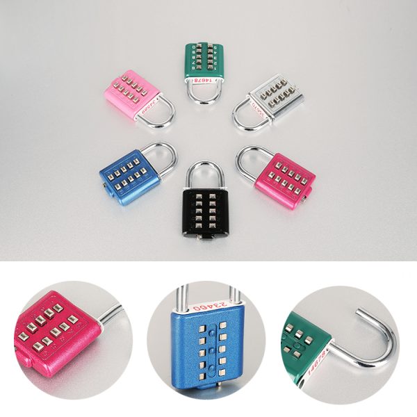 Keypad Number GYM Sport Stationery Small Safety 10 Button blind keypadlock Combination Padlock candado digital - Image 4