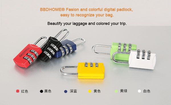 Mini Lock Padlock Outdoor Travel Luggage Padlock Safe Anti-theft Combination Travel Code Number Lock - Image 5