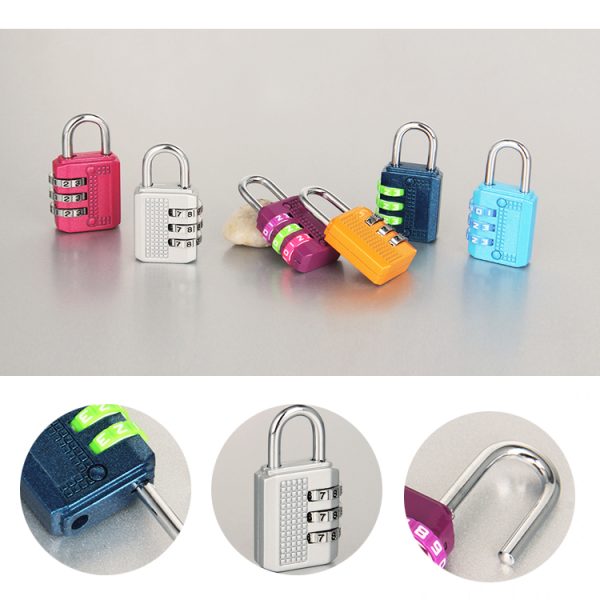 Hot Sale Black 3 digit security combination padlock safe password digital number luggage lock - Image 4