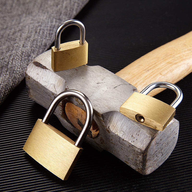 Branded Lock customizable LOGO high quality safety brass keyed padlock 20mm 25mm ...
