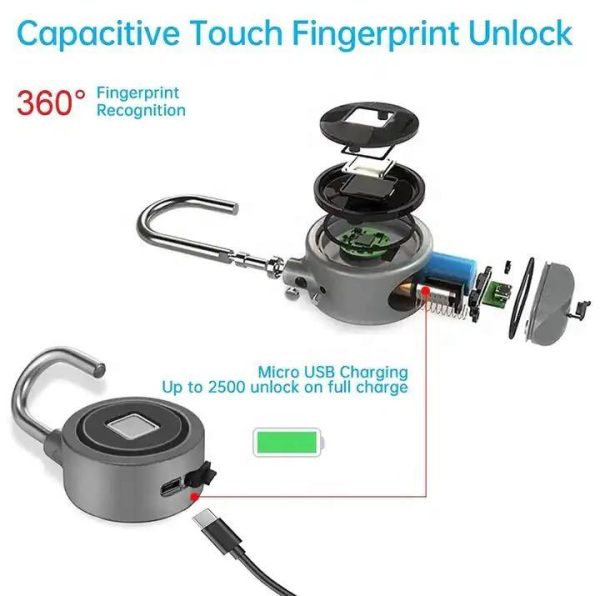 Smart phone locker keyless lock appl key smart finger print door lock - Image 5