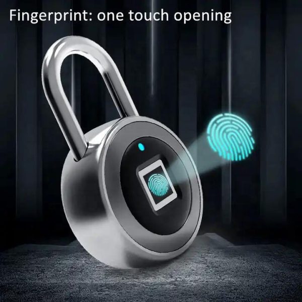 smart padlock waterproof fingerprint keyless bt fingerprint small padlock - Image 3