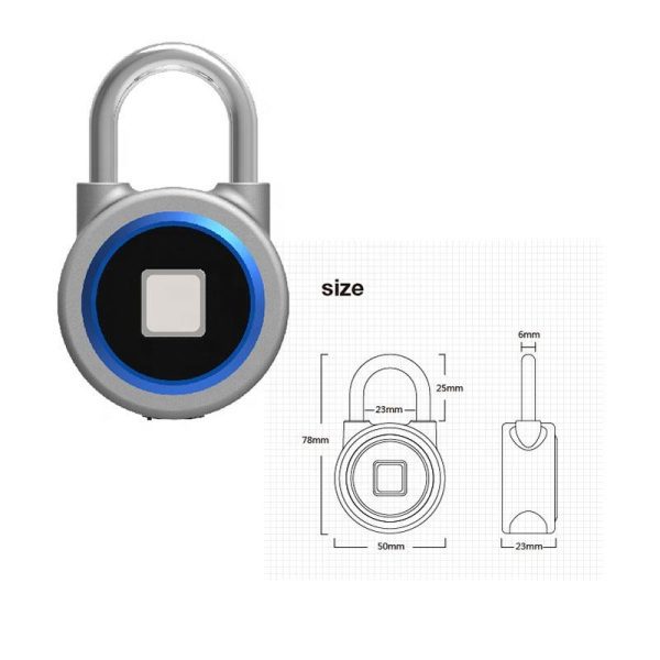 Smart phone locker keyless lock appl key smart finger print door lock - Image 6