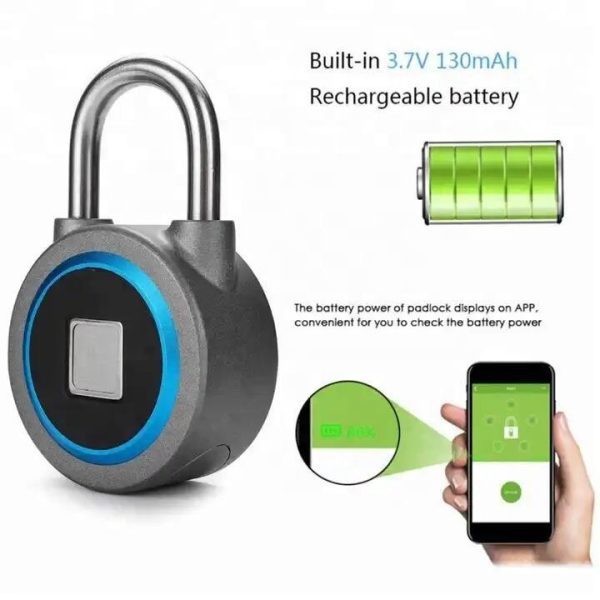 Smart phone locker keyless lock appl key smart finger print door lock - Image 3