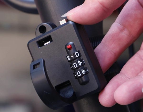 Multifunctional Portable Bicycle Helmet Lock Anti-theft Password Helmet Electric Vehicle Helmet Lock - Image 4