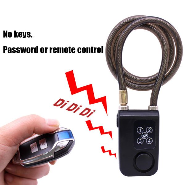 Intelligent alarm remote anti-theft system locking vibration alarm motorcycle bicycle battery bike bicycle lock - Image 6